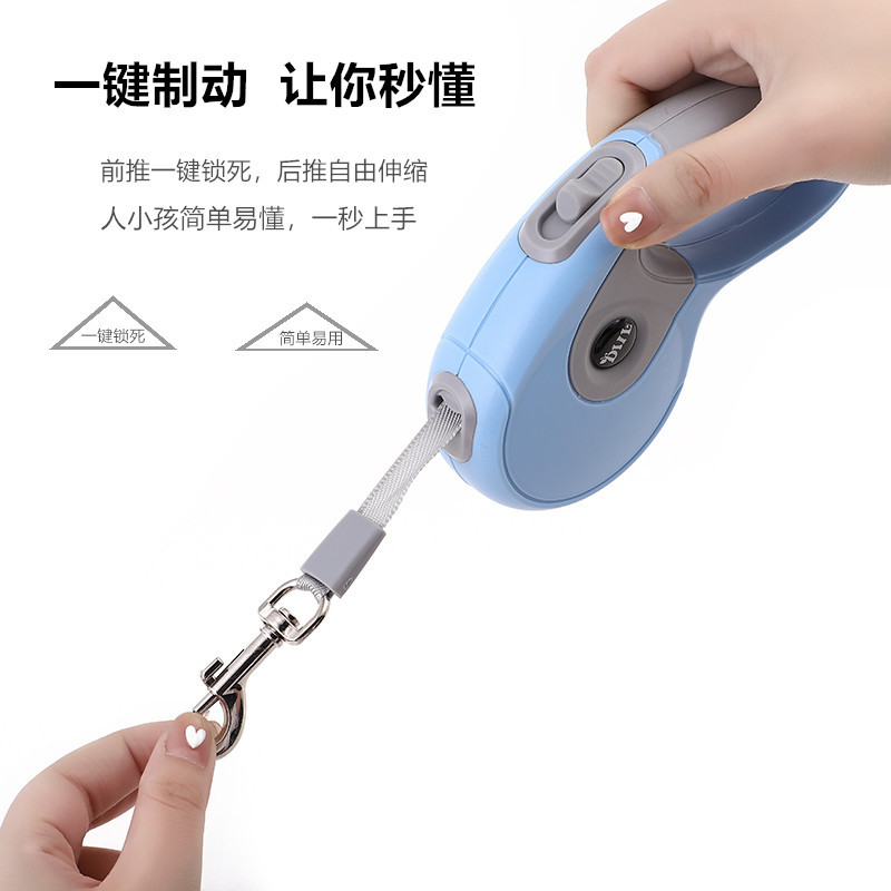 Dog Hand Holding Rope Automatic Retractable Teddy Medium and Small Dogs Dog Leash Golden Retriever Dog Chain Pet Supplies Collar