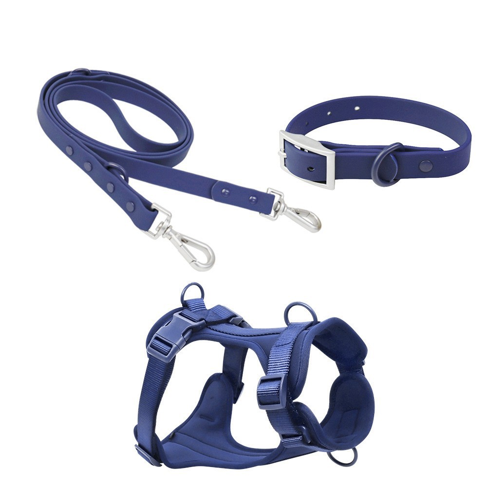 Amazon Hot Pet Hand Holding Rope Macaron Color Wildone Same Pet Collar Dog Leash Dog Chest and Back