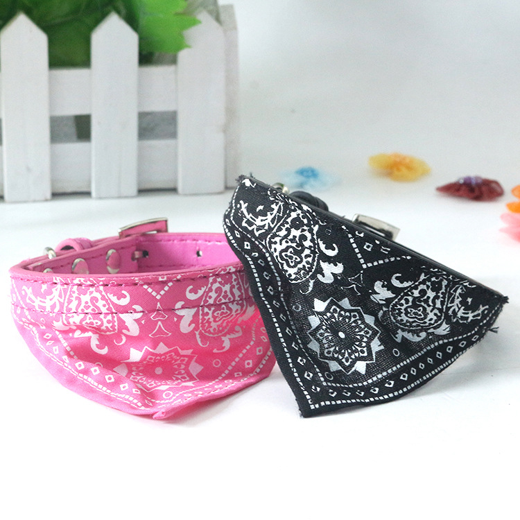 Pet Decorations Wholesale Pet Supplies Dog Collar Collar Cloth Triangular Binder Scarf Collar Small Dog Dog Leash