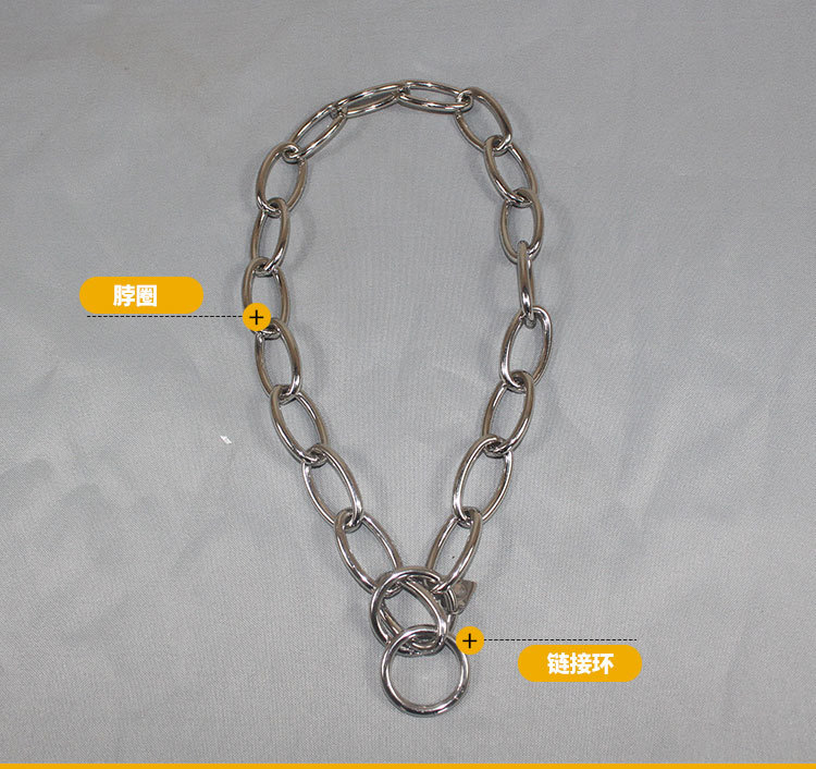 Stainless Steel Dog Training P Chain Collar Dog Leash Medium and Large Dog Pet Collar Length Customized Pet Collar Dog Cover Stainless Steel Dog Training P Chain Collar Dog Leash Medium and Large Dog Pet Collar Length Customized Pet Collar Dog Cover