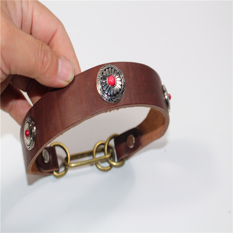 Fine Dog Cow Leather Collar SUNFLOWER Decorative Collar Hound Whippets Dog Leash Pet Supplies Customization Fine Dog Cow Leather Collar SUNFLOWER Decorative Collar Hound Whippets Dog Leash Pet Supplies Customization