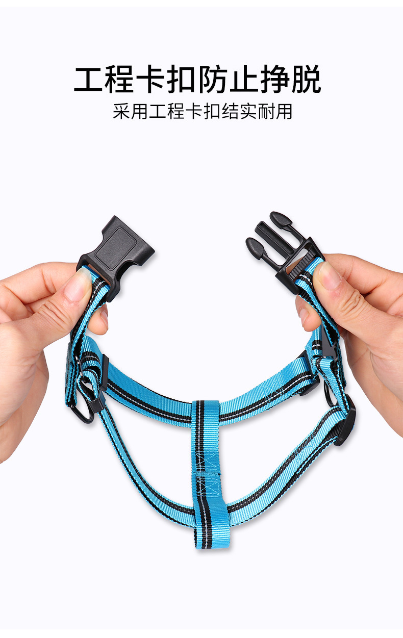 Amazon Hot Nylon Reflective Pet Hand Holding Rope Dog Chain Light-Reflecting Pet Collar Dog Leash Pet Supplies