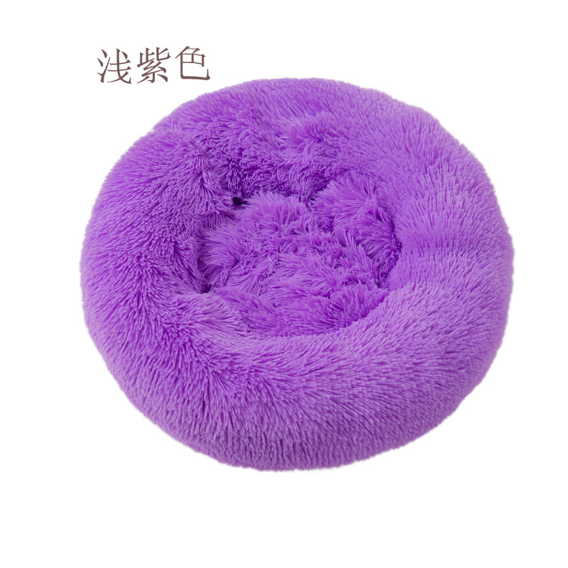 Plush round Kennel Kennel Cat Kennel Pet Cushion Mat Kennel Manufacturers Cross-Border Amazon
