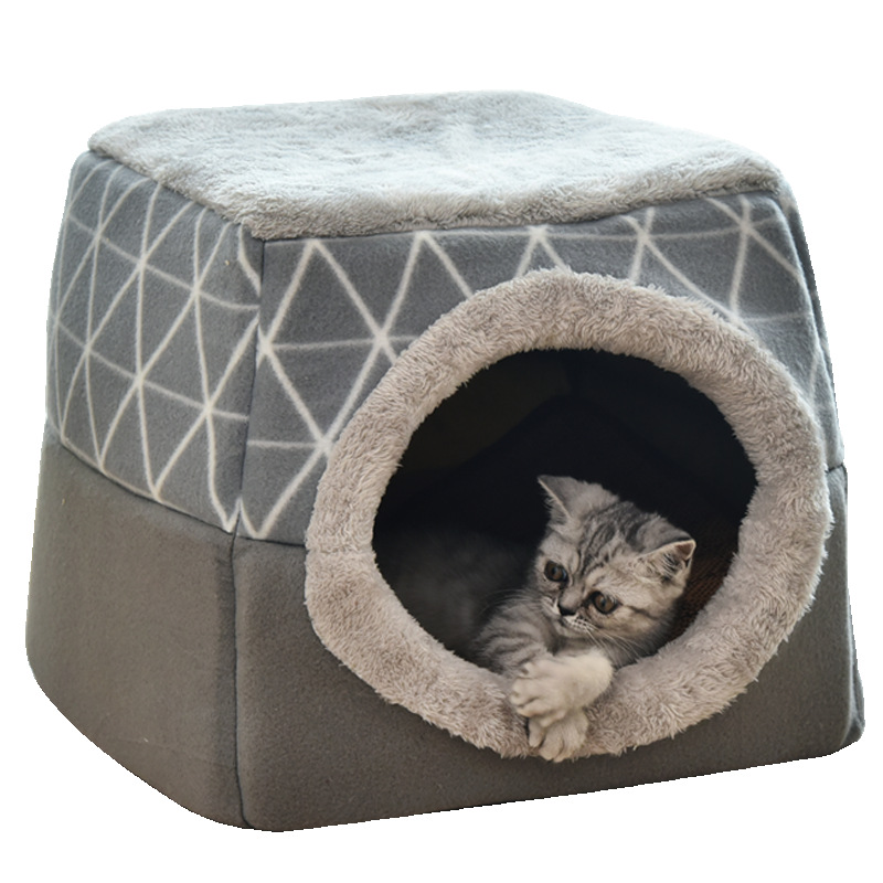 Cross-Border Hot Amazon Cat House Capsule Cat House Villa Closed Kennel House Pet Supplies Wholesale