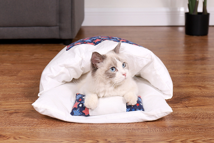 Cat Nest Cat Sleeping Bag Closed Removable and Washable Cat Bed Winter Warm Pet Bed Dog Kennel Four Seasons Universal Cat Nest Cat Sleeping Bag Closed Removable and Washable Cat Bed Winter Warm Pet Bed Dog Kennel Four Seasons Universal