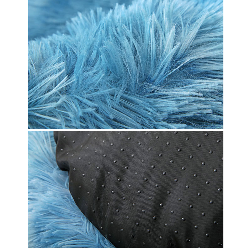 Long Velvet Square Pet Bed Large Medium and Small Dogs FallWinter Sleep Kennel Cat Litter 