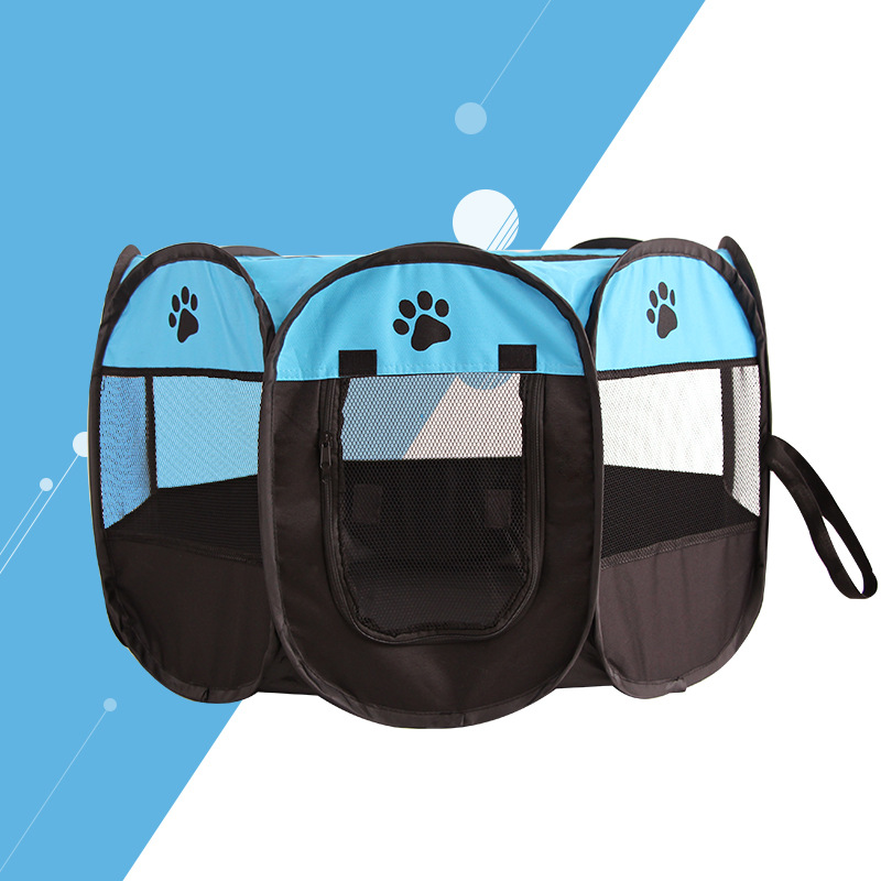 Folding Octagonal Pet Fence Oxford Cloth Waterproof ScratchResistant Cat Kennel Pet Supplies Delivery Room Tent