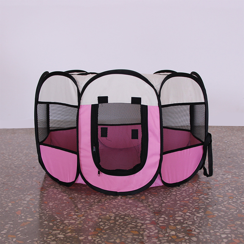 Folding Octagonal Pet Fence Oxford Cloth Waterproof ScratchResistant Cat Kennel Pet Supplies Delivery Room Tent