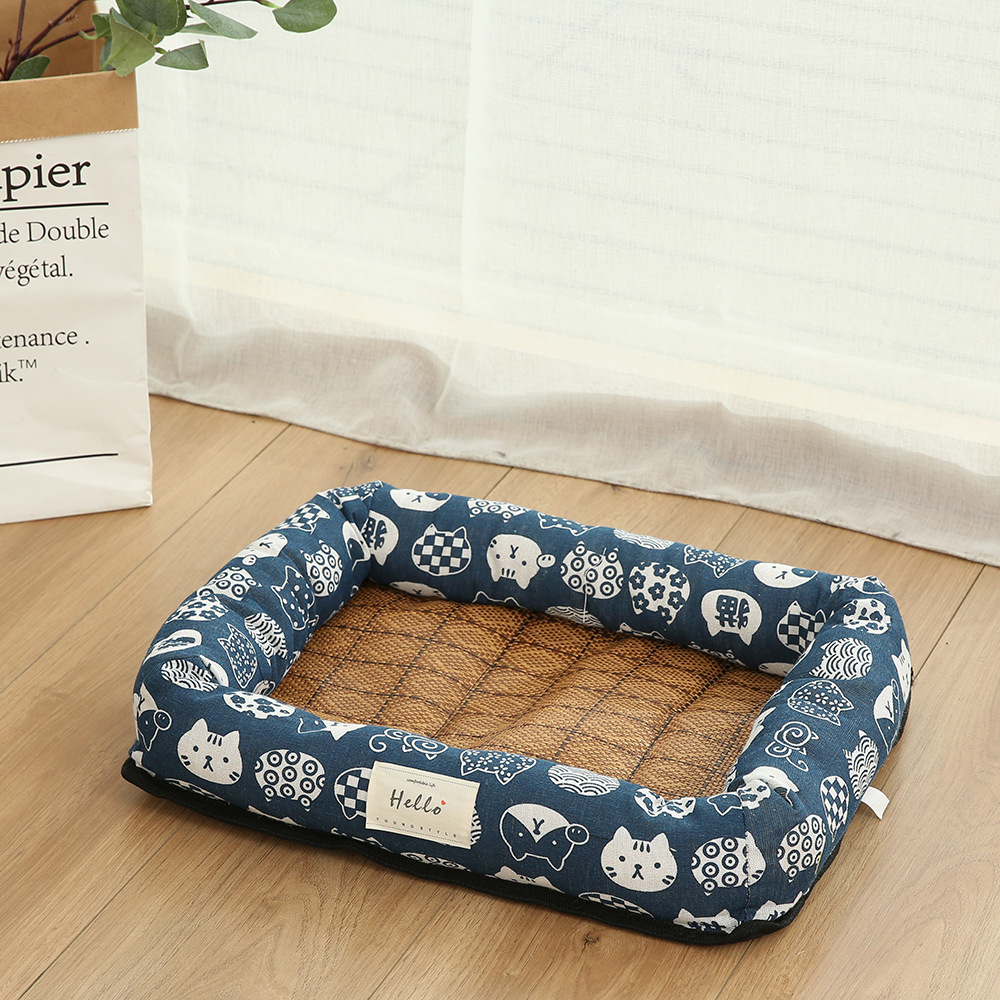 Manufacturers Supply Summer Pet Bed Dog Bed Summer Mat Cat Nest Cooling Ice Pad Dog Summer Kennel Square Cool Nest