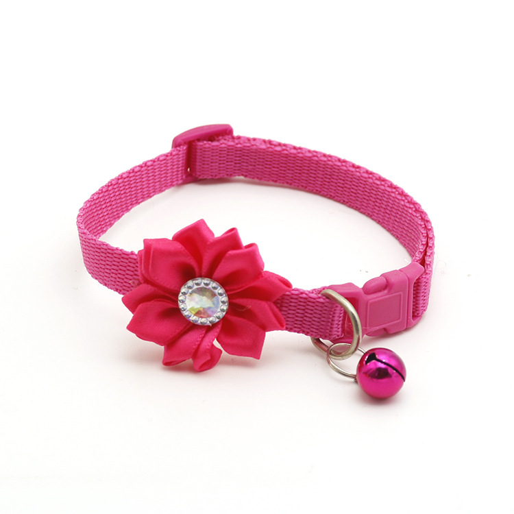 1.0 Pet Bell Flower Collar Dog Collar Collar Ornament Manufacturer Self-Operated T
