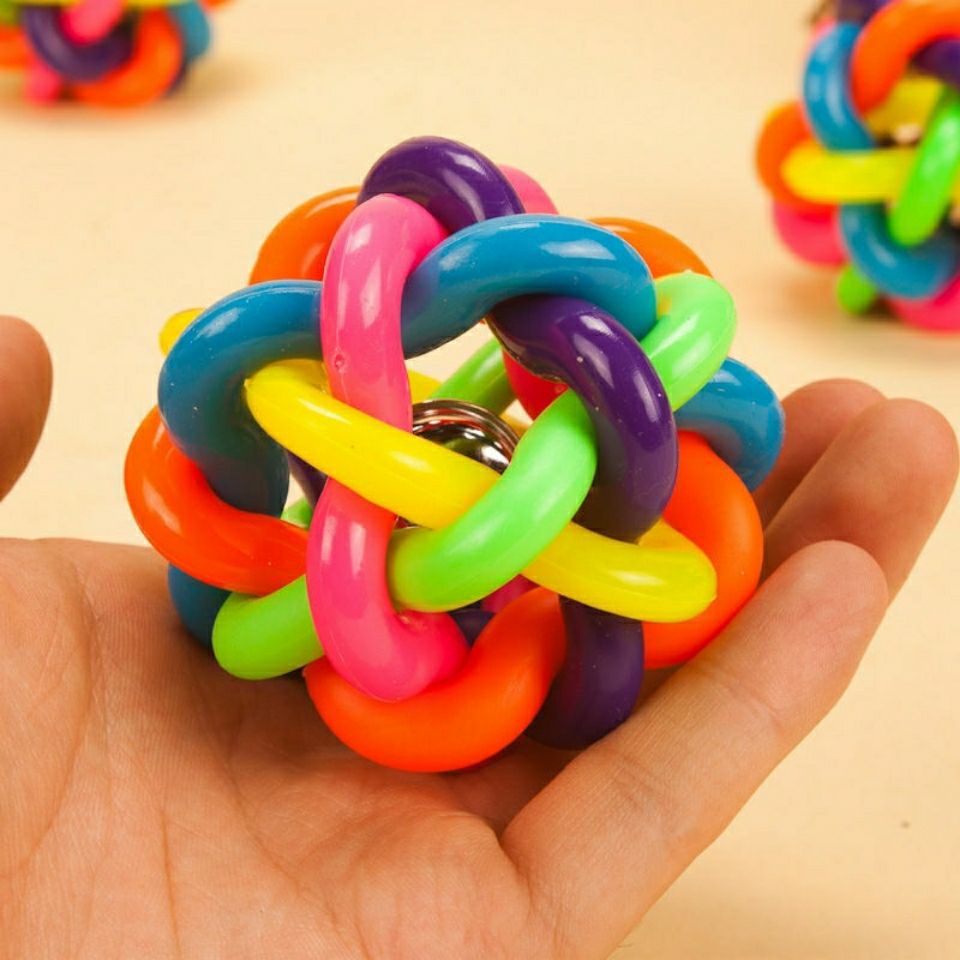 Pet Toy Colorful Woven Bell Toy Ball Pet Bell Ball Large 9.5cm Sound Dog Toy Ball Toy Ball Pet Toy Colorful Woven Bell Toy Ball Pet Bell Ball Large 9.5cm Sound Dog Toy Ball Toy Ball