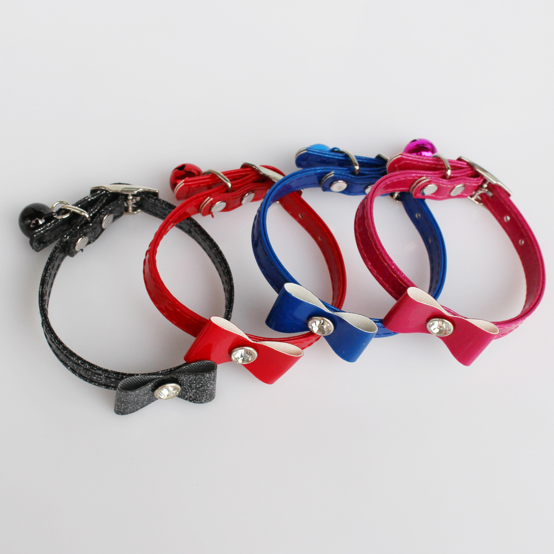 Pet Bell Collar Bow Cat Bell Collar Pu Collar Pet Decorations Pet Supplies Pet Bell Collar Bow Cat Bell Collar Pu Collar Pet Decorations Pet Supplies