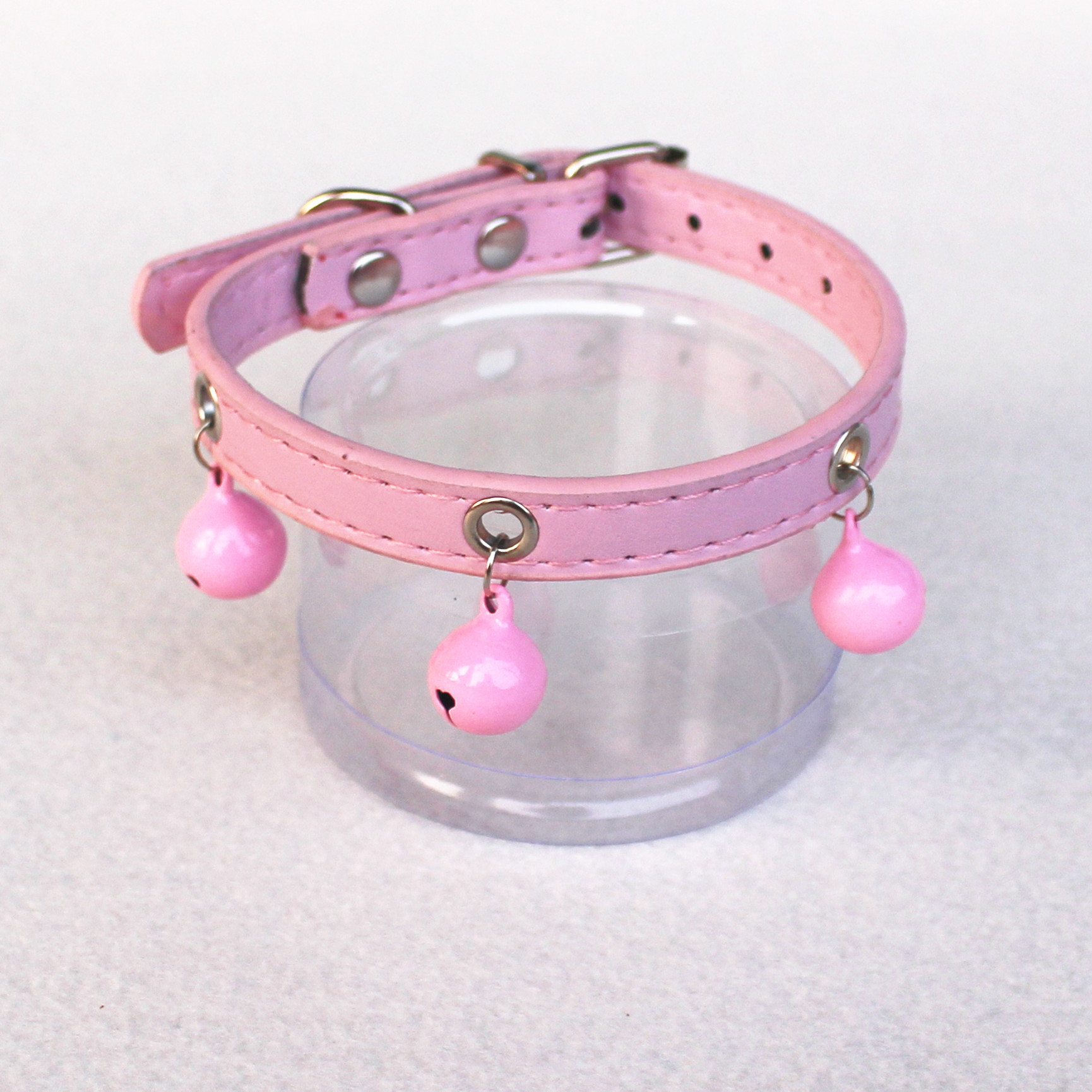 Pet Bell Collar Candy Color High Quality Leather Chyer Dogs and Cats Hand Holding Rope Bite-Proof Protector Factory Direct Sales