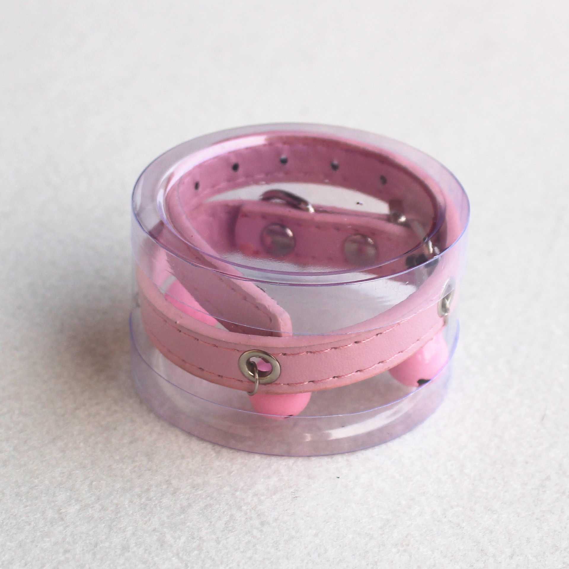 Pet Bell Collar Candy Color High Quality Leather Chyer Dogs and Cats Hand Holding Rope Bite-Proof Protector Factory Direct Sales