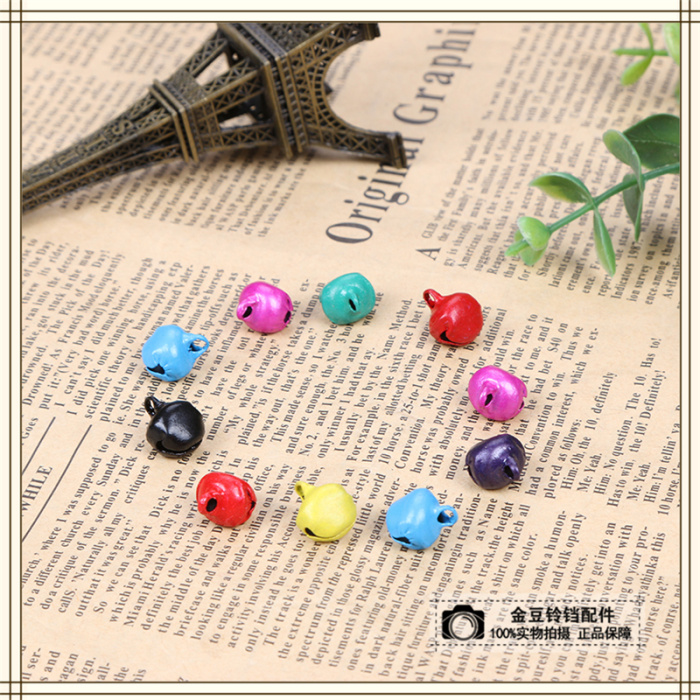 Seven color Character Cartoon Bronze round bell pet Bell Christmas glories Seven color Character Cartoon Bronze round bell pet Bell Christmas glories