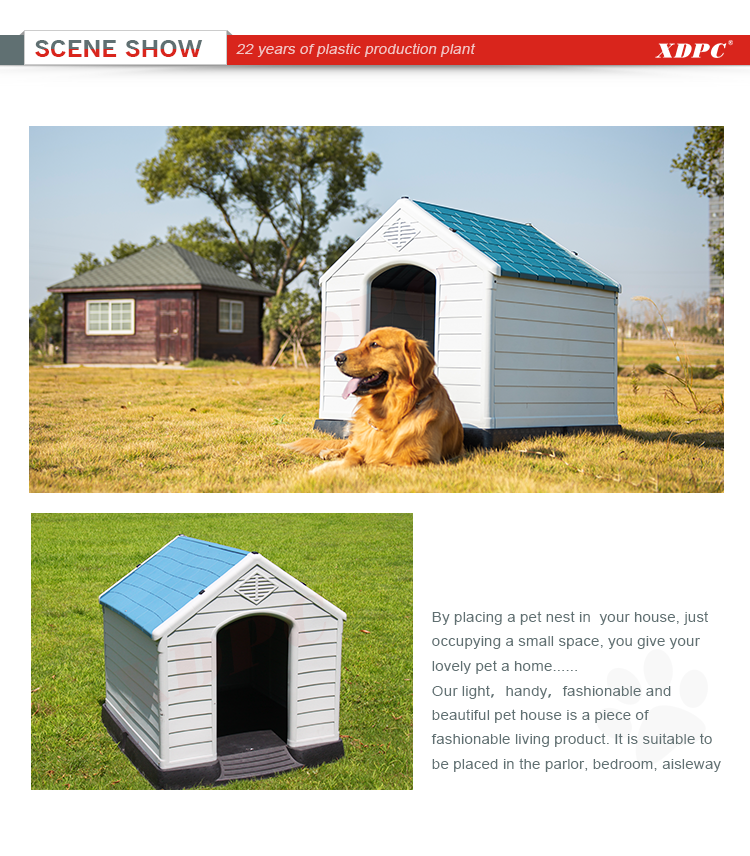 XDPC manufacturer outdoor plastic kennel pet cage dog house XDPC manufacturer outdoor plastic kennel pet cage dog house