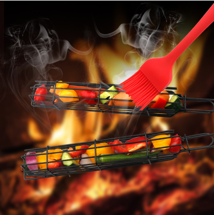 Net Hot Dog Barbecue Cage Sausage Toast Clamp Net Hot Dog Barbecue Cage Sausage Toast Clamp
