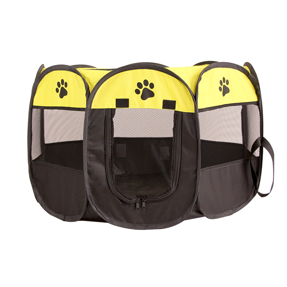 Manufacturers Supply Pet Tent Octagonal Pet Fence Oxford Cloth Outdoor Pet Cat Litter Foldable Dog Cage Tent