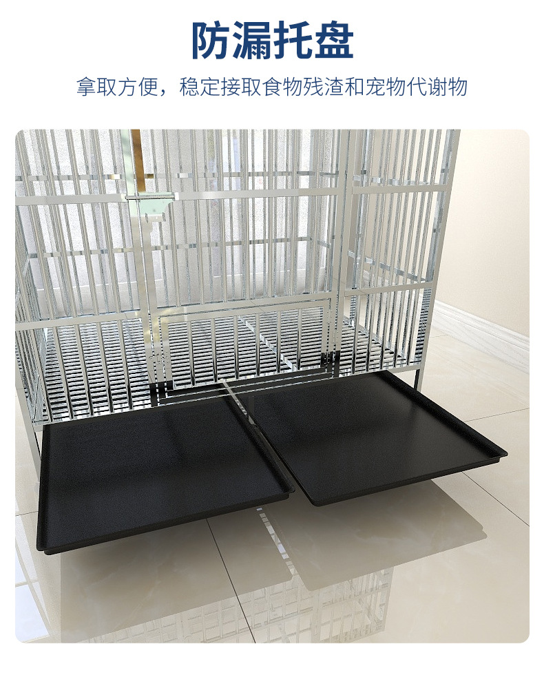 Dog Crate Large Dog Stainless Steel Dog Cage Folding Small Dog Square Kennel with Toilet Indoor Pet Cage Generation Hair Dog Crate Large Dog Stainless Steel Dog Cage Folding Small Dog Square Kennel with Toilet Indoor Pet Cage Generation Hair