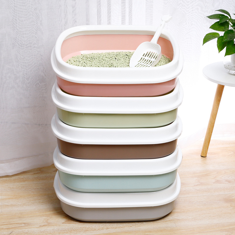 SemiClosed Cat Litter Basin SplashProof Oval Cat Litter Basin High Edge Sand Polishing Cat Litter Shovel Cat Toilet SemiClosed Cat Litter Basin SplashProof Oval Cat Litter Basin High Edge Sand Polishing Cat Litter Shovel Cat Toilet