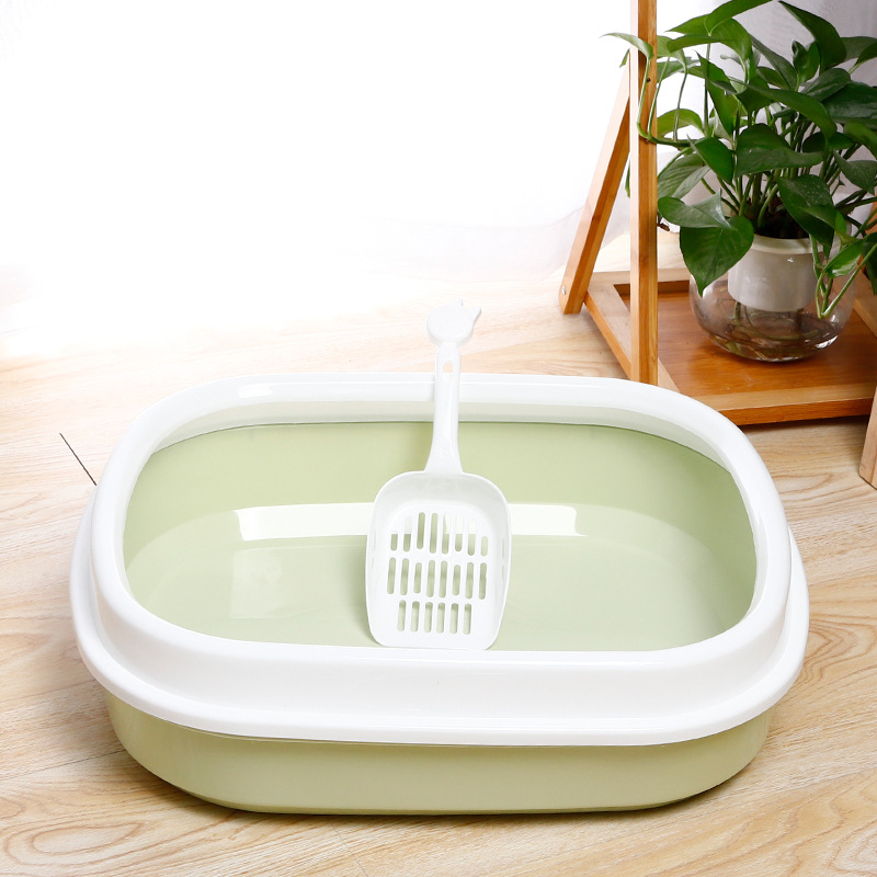 SemiClosed Cat Litter Basin SplashProof Oval Cat Litter Basin High Edge Sand Polishing Cat Litter Shovel Cat Toilet SemiClosed Cat Litter Basin SplashProof Oval Cat Litter Basin High Edge Sand Polishing Cat Litter Shovel Cat Toilet