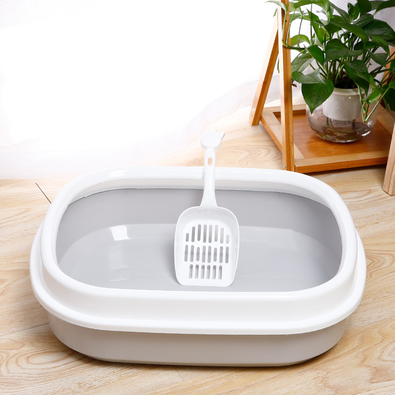 SemiClosed Cat Litter Basin SplashProof Oval Cat Litter Basin High Edge Sand Polishing Cat Litter Shovel Cat Toilet SemiClosed Cat Litter Basin SplashProof Oval Cat Litter Basin High Edge Sand Polishing Cat Litter Shovel Cat Toilet