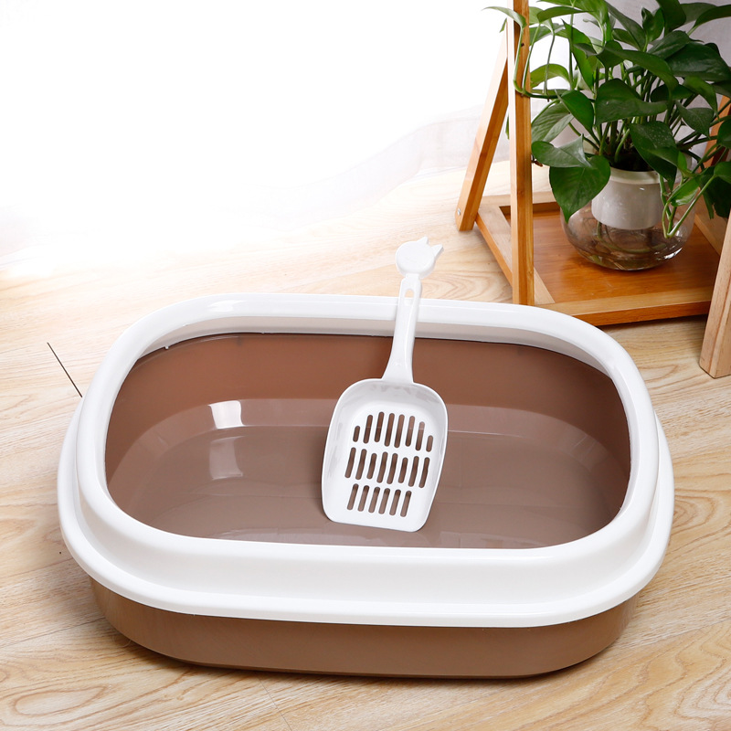 SemiClosed Cat Litter Basin SplashProof Oval Cat Litter Basin High Edge Sand Polishing Cat Litter Shovel Cat Toilet SemiClosed Cat Litter Basin SplashProof Oval Cat Litter Basin High Edge Sand Polishing Cat Litter Shovel Cat Toilet