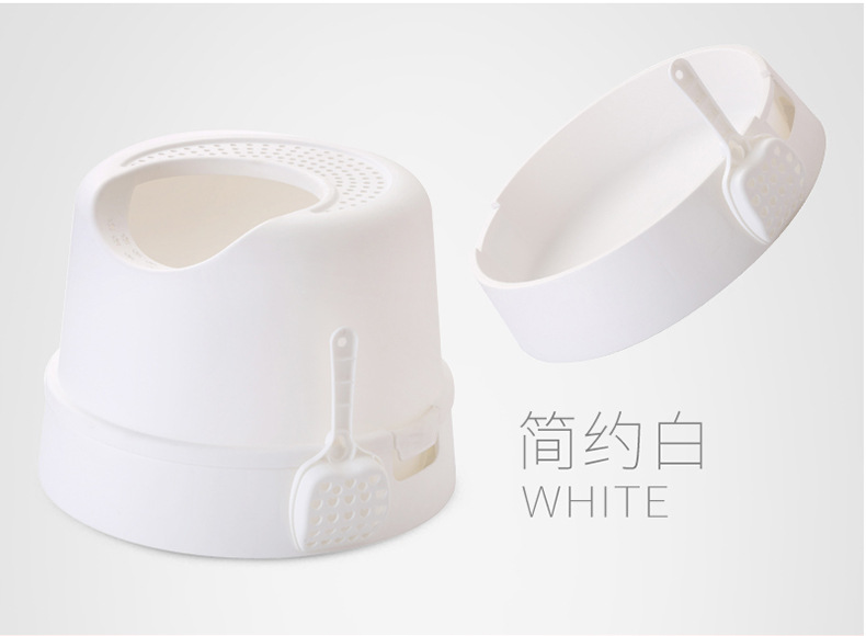 Cat litter to use semi - enclosed splash prevention oval litter to use high pack edge, throwing the Cat toilet to send a Cat litter shovel Cat litter to use semi - enclosed splash prevention oval litter to use high pack edge, throwing the Cat toilet to send a Cat litter shovel