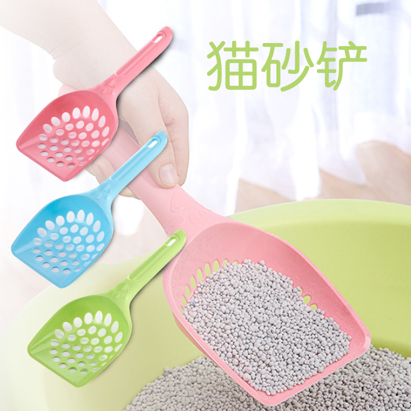 Candy Color Pet Cleaning Supplies Portable Lightweight Cat Litter Scoop Hollow Shovel Candy Color Pet Cleaning Supplies Portable Lightweight Cat Litter Scoop Hollow Shovel