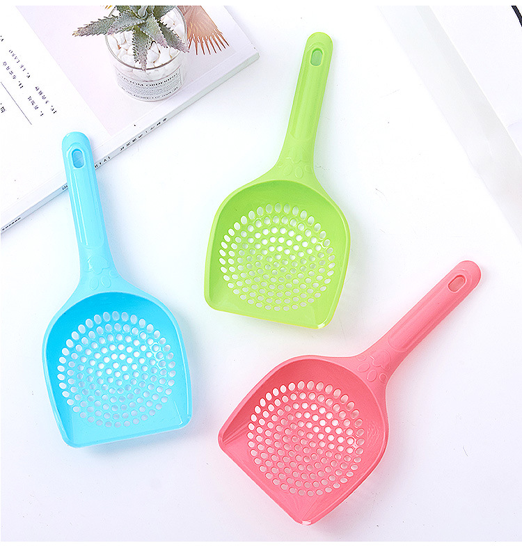 Pet Supplies in Stock Wholesale Thickened Cat Litter Scoop Pet Shovel Pick-up Shovel round Hole-Shaped Cat Litter Shovel Pet Supplies in Stock Wholesale Thickened Cat Litter Scoop Pet Shovel Pick-up Shovel round Hole-Shaped Cat Litter Shovel