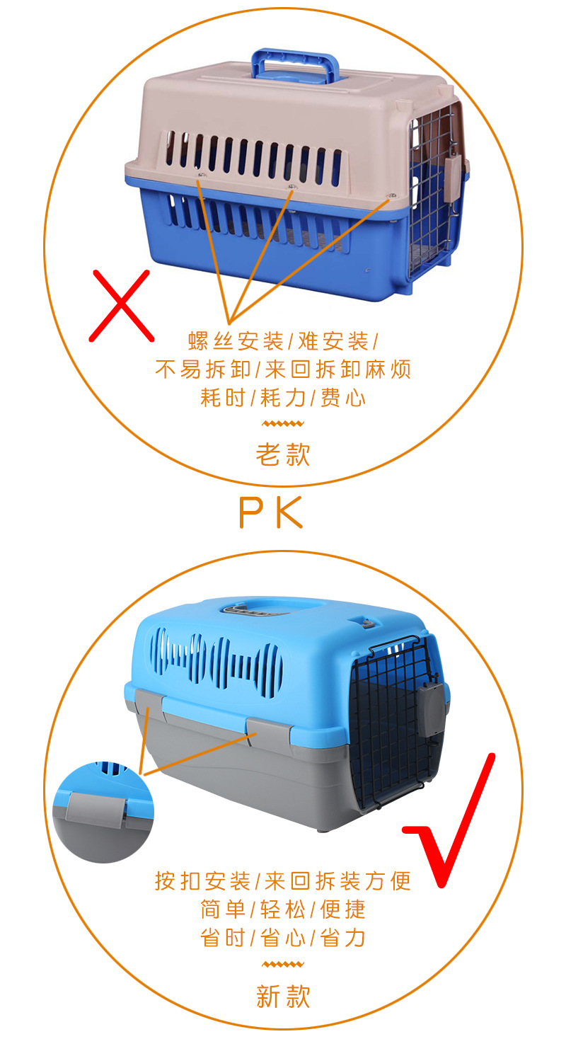 Pet Dog Portable Diaper Bag Air Vehicle Transport Cage Cat Take-out Box Consignment Box Pet Flight Case Pet Dog Portable Diaper Bag Air Vehicle Transport Cage Cat Take-out Box Consignment Box Pet Flight Case