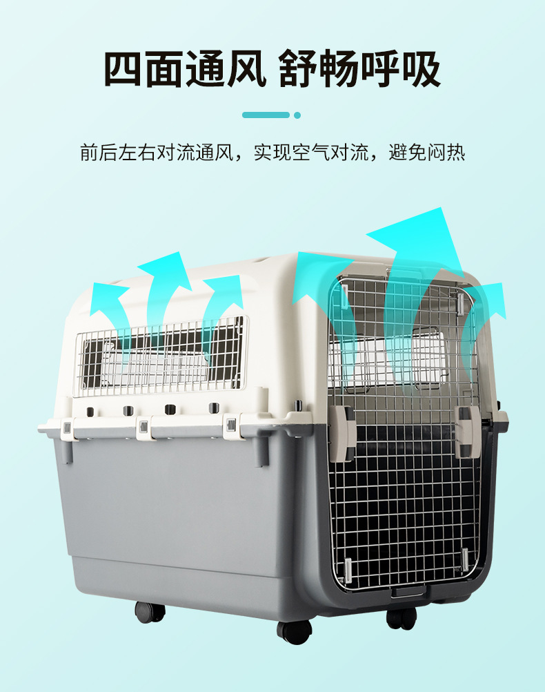 Pet Flight Case Aircraft Consignment Air Box Dog/Cat Hamster Rabbit Portable out Oversized Cage Wholesale