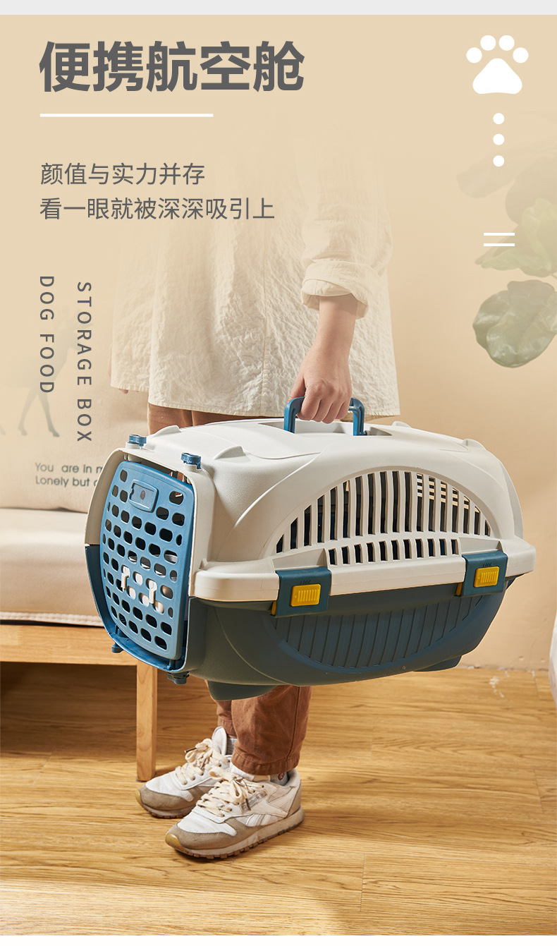 Pet Flight Case Dog/Cat Hamster Rabbit Pet out Consignment Air Box Breathable Cat Portable Air Box