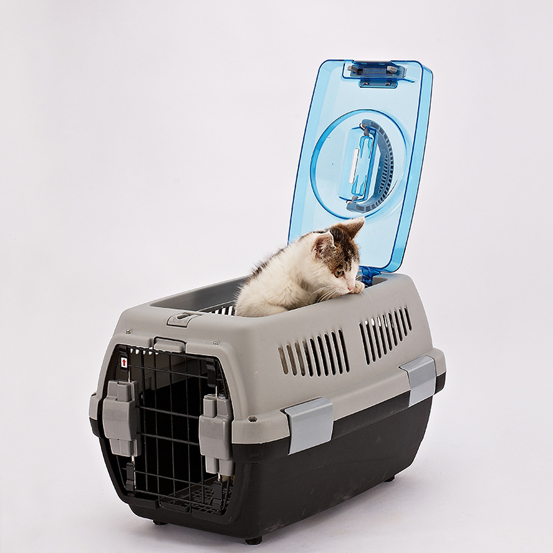 Pet Flight Case Cat and Dog Outdoor Breathable Luggage Cat and Dog Portable Transport Air Freight Box Large