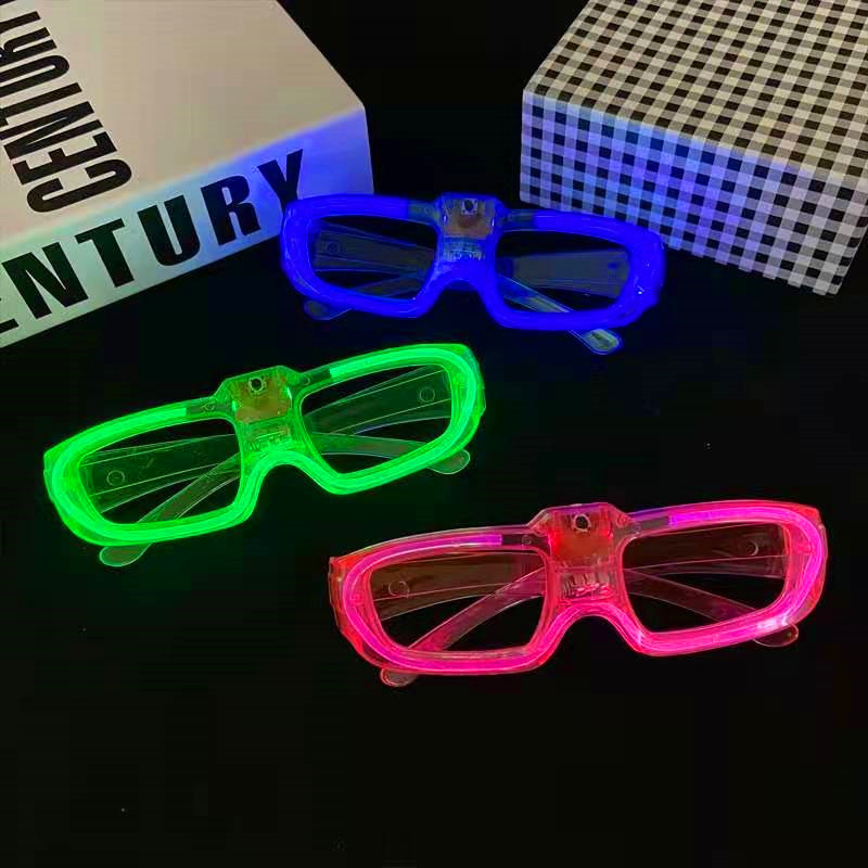 Luminous Glasses Bar Party Concert Props LED Flash Toy Glasses