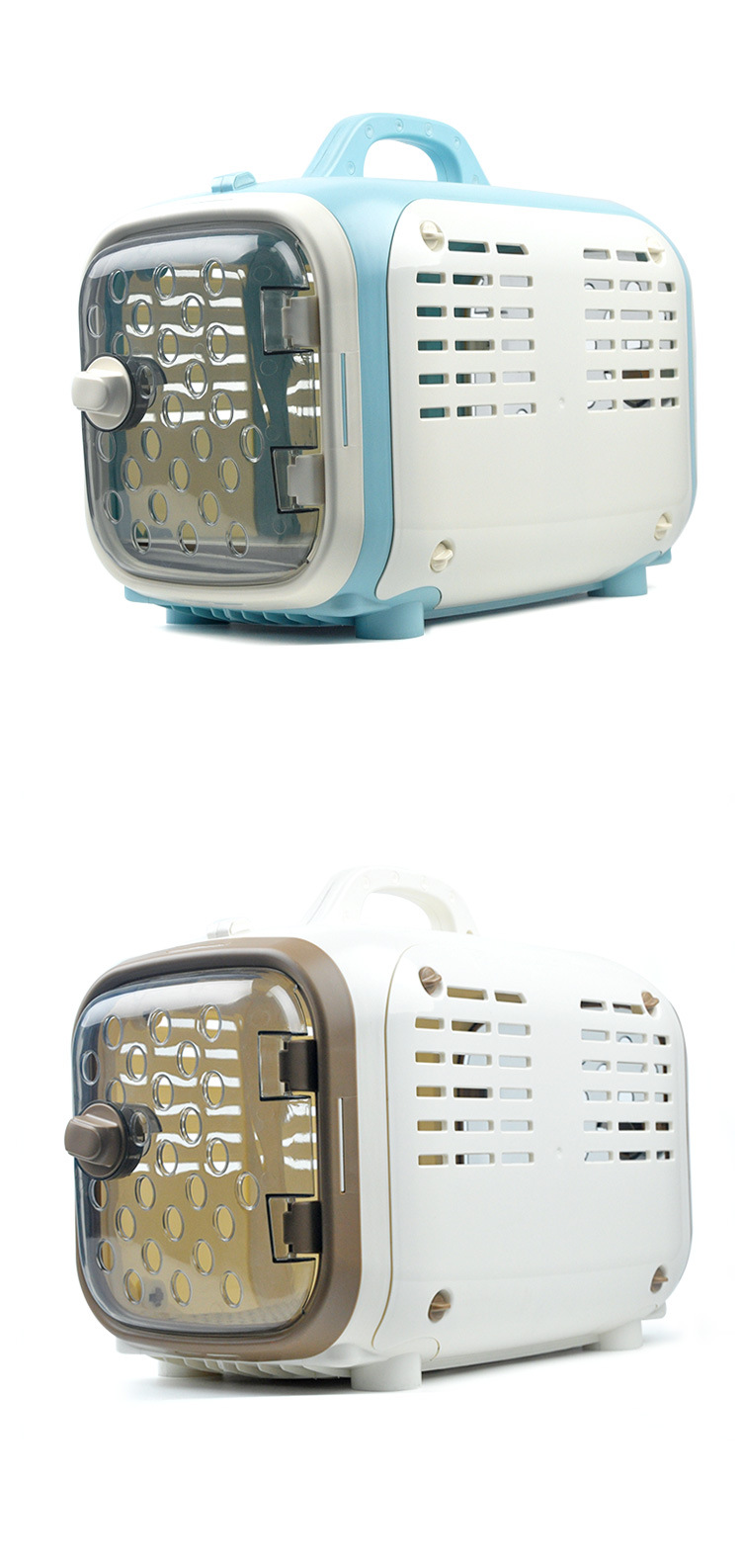 Pet air box comfort and breathable transport box the cat can carry a teddy dog cage when checking out the air box Pet air box comfort and breathable transport box the cat can carry a teddy dog cage when checking out the air box