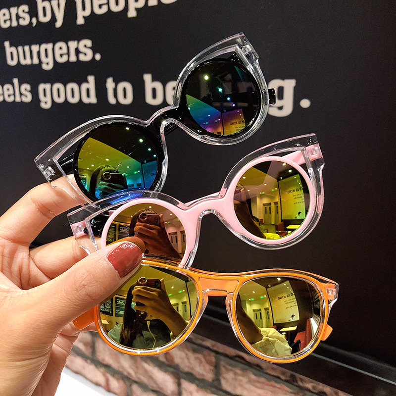 Kids Sunglasses Cute Sunglasses Sun Protection Polarized Glasses Baby Personality Boys and Girls Fashion Toy Glasses