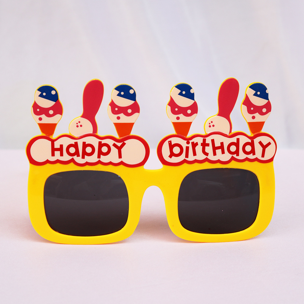 Factory Party Personality Birthday Glasses Birthday Ice Cream Candle Toy Glasses