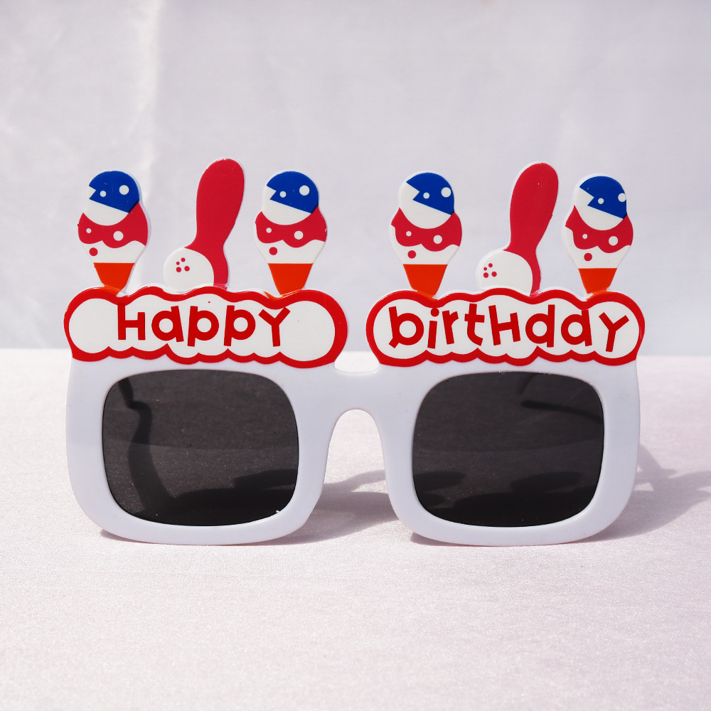 Factory Party Personality Birthday Glasses Birthday Ice Cream Candle Toy Glasses