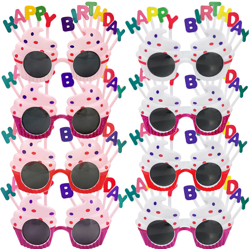 Party Glasses Birthday Glasses Glasses Funny Glasses National Day Decoration Props Adult Toy Glasses