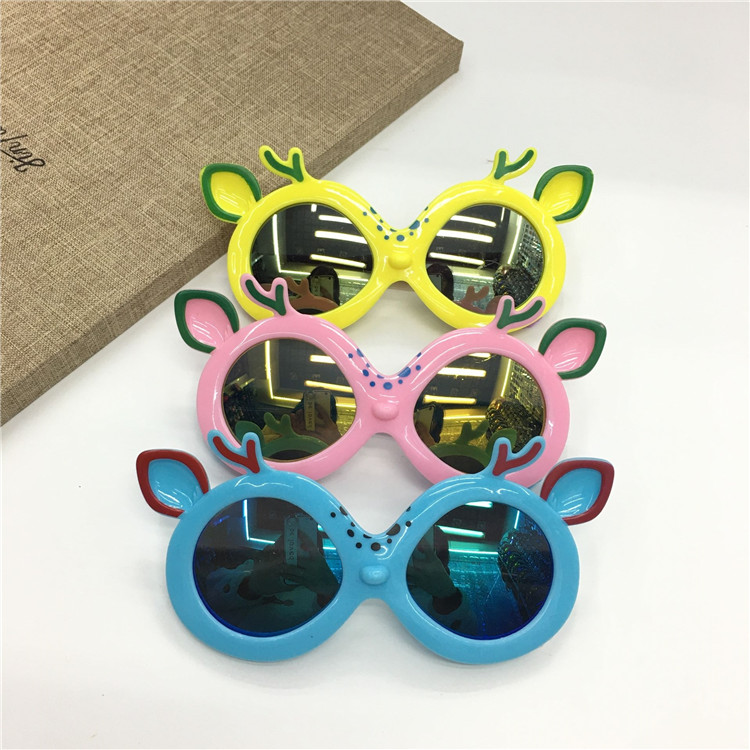 Children's sunglasses new anti-uv sunglasses for children fashionable men and women glasses baby cute toy glasses frame