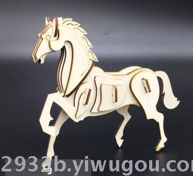 Small 2 board solid jigsaw laser production puzzle car model