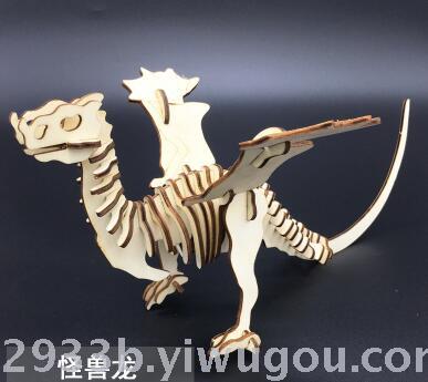 Small 2 board solid jigsaw laser production puzzle car model