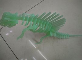 Night light three-dimensional jigsaw carp, children puzzle toys