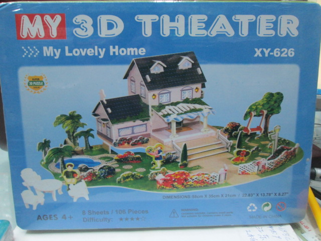 Big 8 bubble template solid puzzle, 3D jigsaw XY615 snow pattern Big 8 bubble template solid puzzle, 3D jigsaw XY615 snow pattern