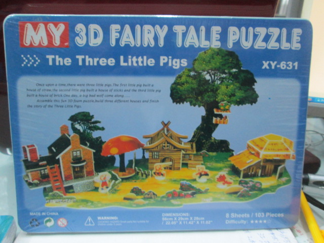 Big 8 bubble template solid puzzle, 3D jigsaw XY615 snow pattern Big 8 bubble template solid puzzle, 3D jigsaw XY615 snow pattern