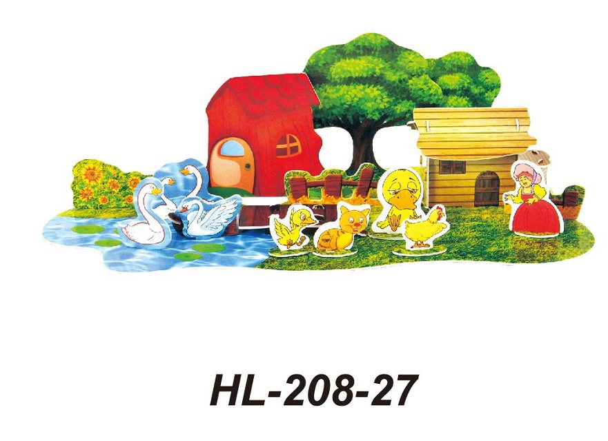 Template 4 bubble three-dimensional puzzle 3D jigsaw HL208-27