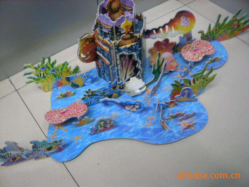 Big 8 bubble template three-dimensional puzzle 3D jigsaw XY601 Mermaid logo