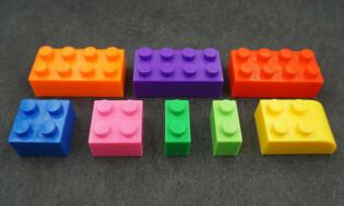 Plastic building block toys fruit spell insert building blocks children&#039;s jigsaw puzzles