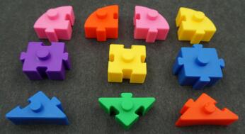 Plastic toy building blocks spell Rotary transformer insert building blocks children&#039;s jigsaw puzzles